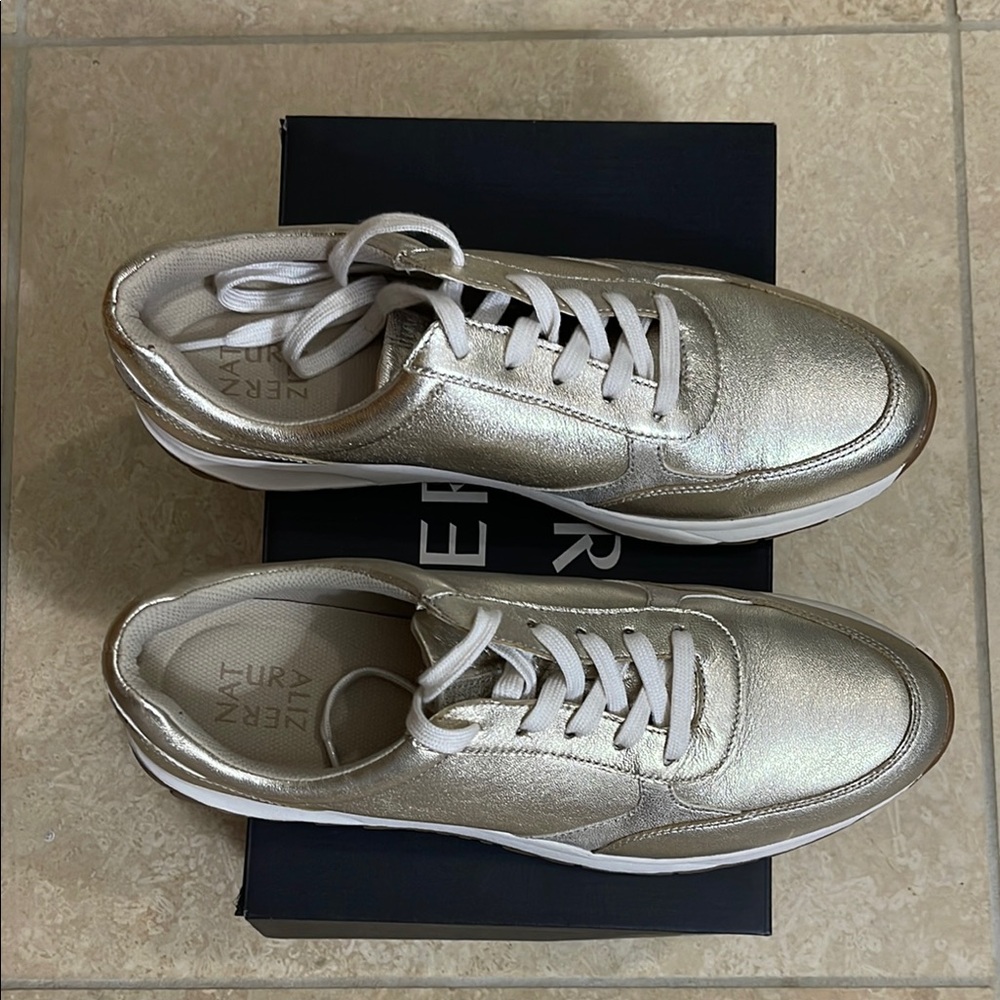 Naturalizer Women’s Shay Sneakers in Champagne Gold - Picture 4 of 10